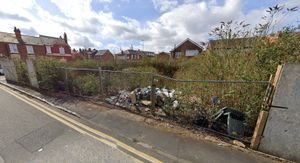 The empty land on the corner of Duke Street and Dartmouth Street in West Bromwich.