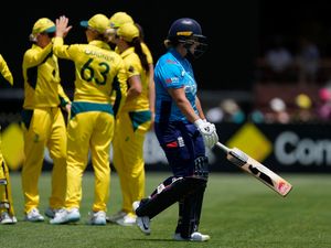 Alice Capsey trudges off after her dismissal