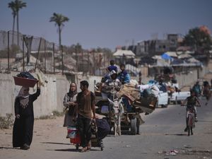Supporting image for story: Israeli forces push into parts of a Gaza city that the war had largely spared