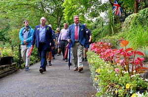 Judges for the Heart of England in Bloom competition visited Shrewsbury on Tuesday, July 22