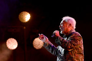 Tom Jones performing at Telford's QEII Arena. Picture: Sam Bagnall