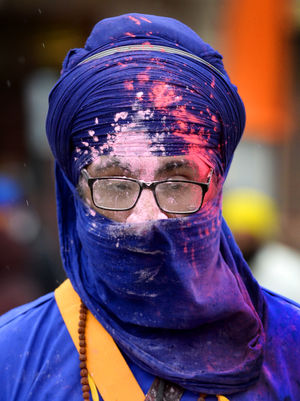 Traditional clothes and colours were all parts of the day