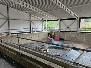 Supporting image for story: It's 'full steam ahead' as Whitchurch's new pool takes shape