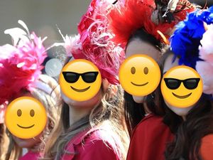 Supporting image for story: Quiz: Who are the hat-wearing racegoers hidden behind emoji?