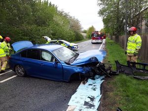 Supporting image for story: Crash shuts busy Telford road