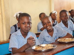 Supporting image for story: Charity feeding children in Haiti appeals for support amid severe hunger crisis