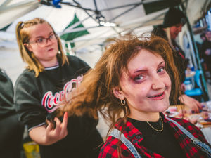 Supporting image for story: Halloween work is such a scream for Stafford College students