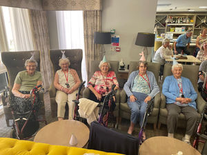 Residents at HC-One’s Priorslee House Care Home marking ‘Priorslee by the Sea’ Celebration