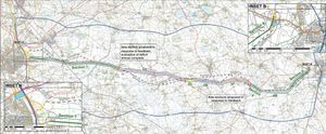 The proposed route of the pylons