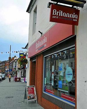 The branch of the Britannia bank in Newport