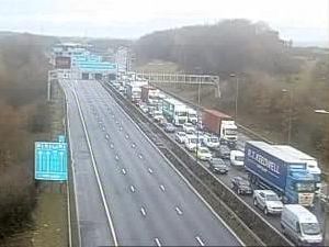 Supporting image for story: Driver hit by van on M6 after two-car crash