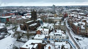 Wolverhampton is braced for more disruption this weekend as Thursday's snowfall turns to ice. Photo: Steve Leath