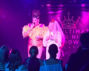 Miss Bella End going down well with the Audience