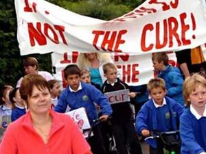 Supporting image for story: Protest over school walk