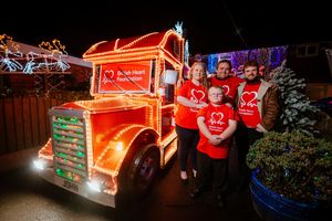 From left, Louise Pickering, Leon Medlicott, 9, Shaun Pickering and Ryan Pickering