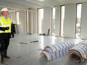 Supporting image for story: Inside work starts as Staffordshire Council HQ takes shape