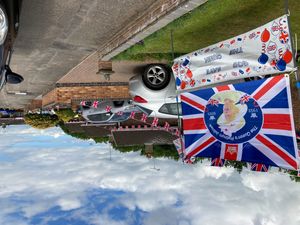 Ready for a street party at Charter Close, Norton Canes, Cannock. Photo: Nigel Newman
