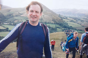 Richard Bishop enjoying a trek in his younger years