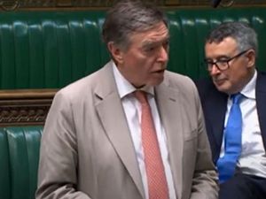 Supporting image for story: Outgoing Ludlow MP Philip Dunne signs off by presenting petition calling for road repairs