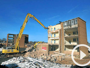 Supporting image for story: Former Wednesfield school is demolished to make way for homes