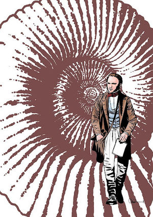 Charlie Adlard's young Charles Darwin for the Alzheimer's Research Shropshire charity calendar 2022