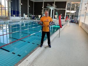 Supporting image for story: Local swimmer takes on 24-hour challenge in aid of two national charities