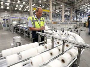 Supporting image for story: Telford company is on a roll as shelves empty in stores