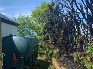Supporting image for story: Firefighters battle hedge blaze close to oil tank in north Shropshire