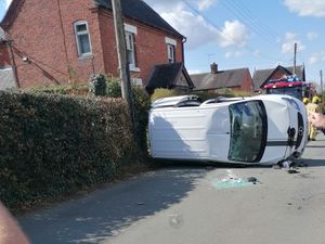 Supporting image for story: Van driver escapes unhurt after Market Drayton crash
