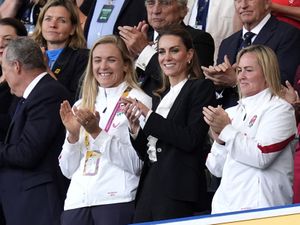 Supporting image for story: Princess of Wales enjoyed dressing-room sing-song with England players