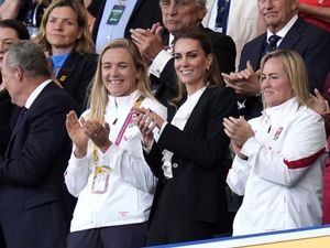 Supporting image for story: Princess of Wales enjoyed dressing-room sing-song with England players