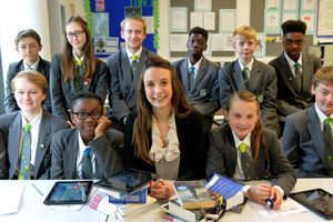 Jess back to school at Kings C of E School, Regis Road 