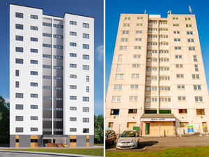 Supporting image for story: Striking image shows how Telford tower block could look after revamp