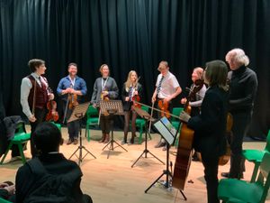 Music workshop with Belvidere School pupikls