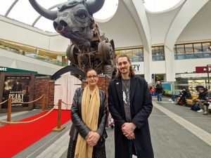 Two die-hard Peaky Blinders superfans, Vikki Downes and Ehren Lawrence (Photo credit: Mimi Ibrahim, Express and Star)