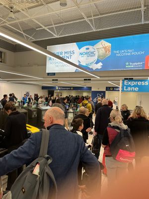 Earlier this month passengers were reporting lengthy queues at  Birmingham Airport, but these have since eased. Photo: Lee Lindsay