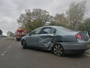 The scene of the crash at Apley Avenue