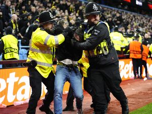 Supporting image for story: Two away fans arrested after broken seats thrown during Villa Park disorder