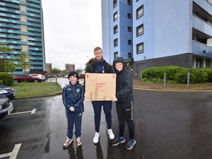 Supporting image for story: Family affair for Chris Brunt as West Brom club captain delivers food parcels