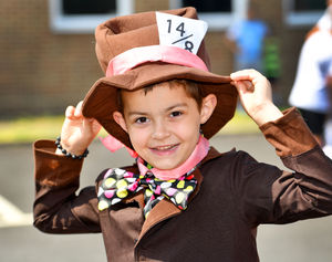 Eric Brazier-Cooke getting into the carnival spirit