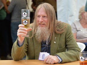 Supporting image for story: Cheers Ma'am: Bridgnorth Beer Festival visitors raise a glass to the Queen
