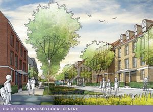 An artist's impression of the proposed 'local centre'
