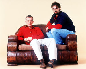 The odd couple – with longtime friend Frank Skinner