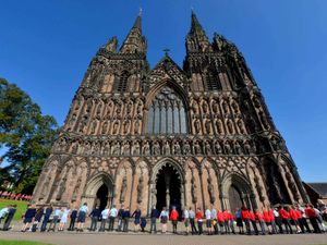 Supporting image for story: Lichfield Cathedral takes centre stage in Midland climate change protests