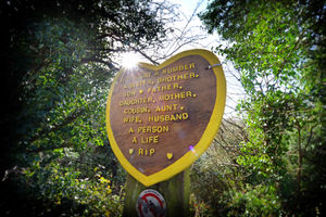 The footpath has been 'renamed' Yellowheart Lane