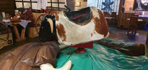 The bull will be available to ride at all times during the day