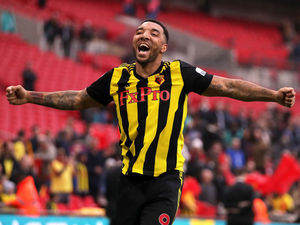 Supporting image for story: Troy Deeney slams Wolves 'loser' Raul Jimenez's mask celebration