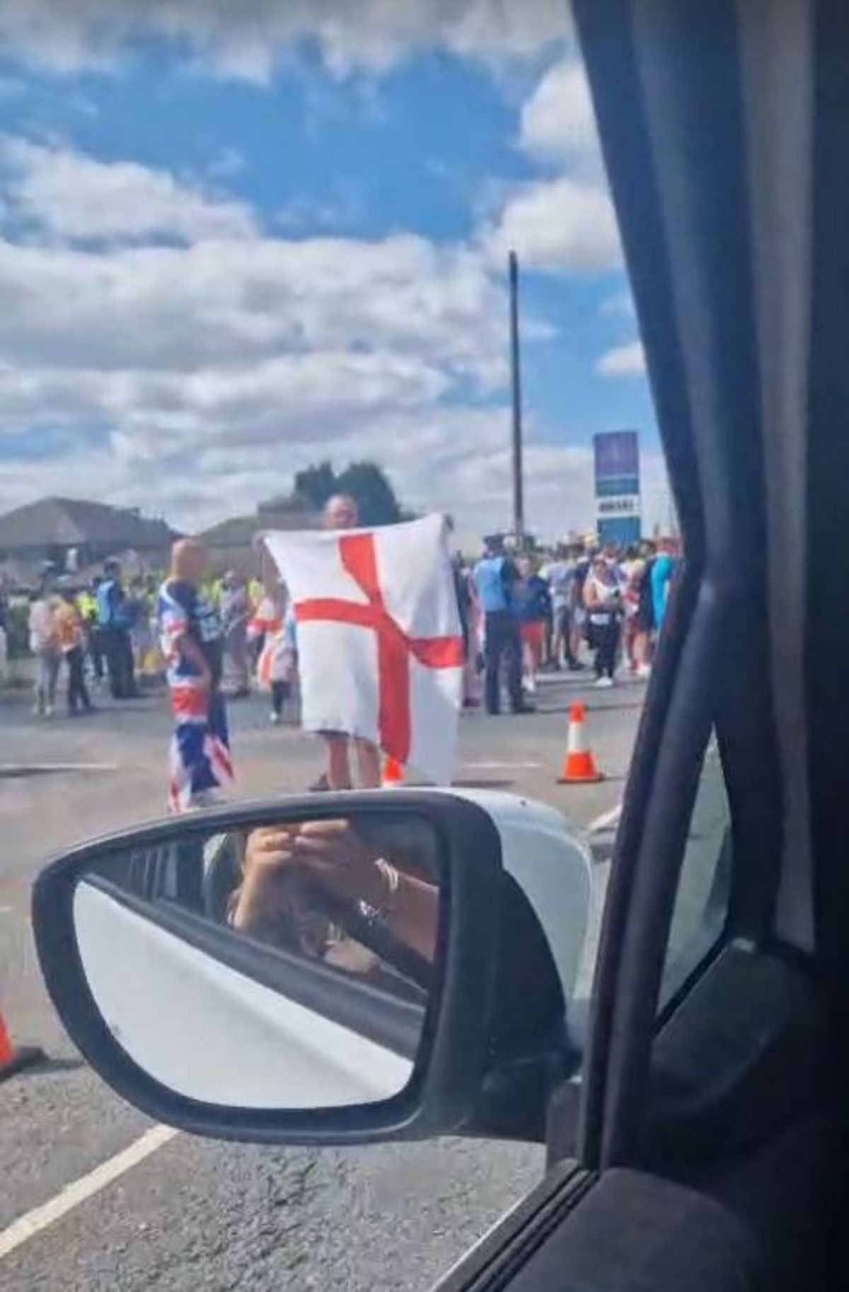 Be careful on the A5 - Locals warn after protestors spotted outside Cannock hotel
