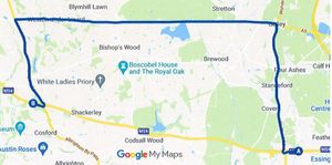 The diversion route is 15 miles long