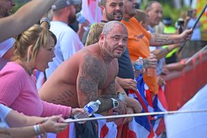 Protesters in Cannock